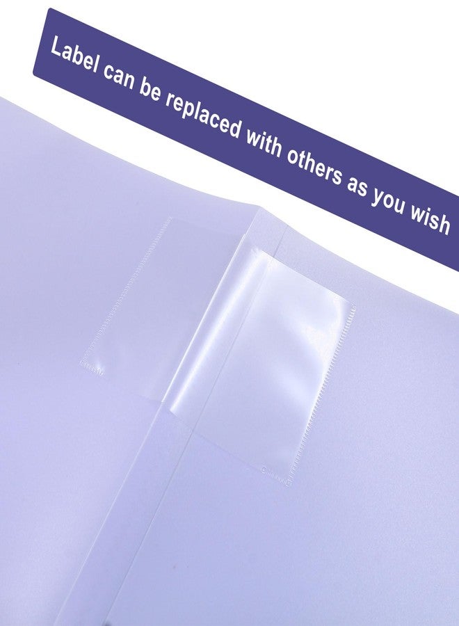 Verkelly Binder with Plastic Sleeves 30 Pockets, Display 60 Pages, A4 Portfolio Folders Document Paper Organizer Presentation Book(Purple) - Image 5